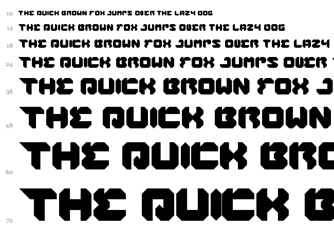 Rhinoceros Break The Wall font waterfall